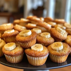 mini banana muffins