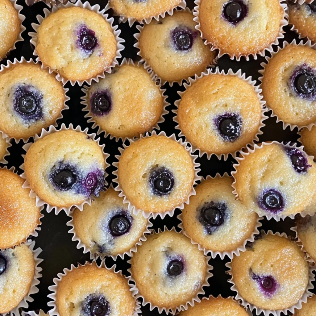 mini blueberry muffins