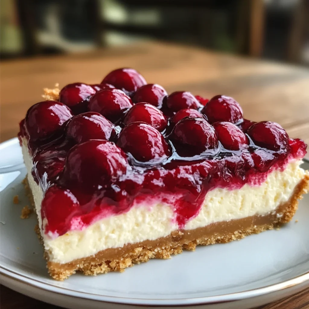 no bake cherry cheesecake