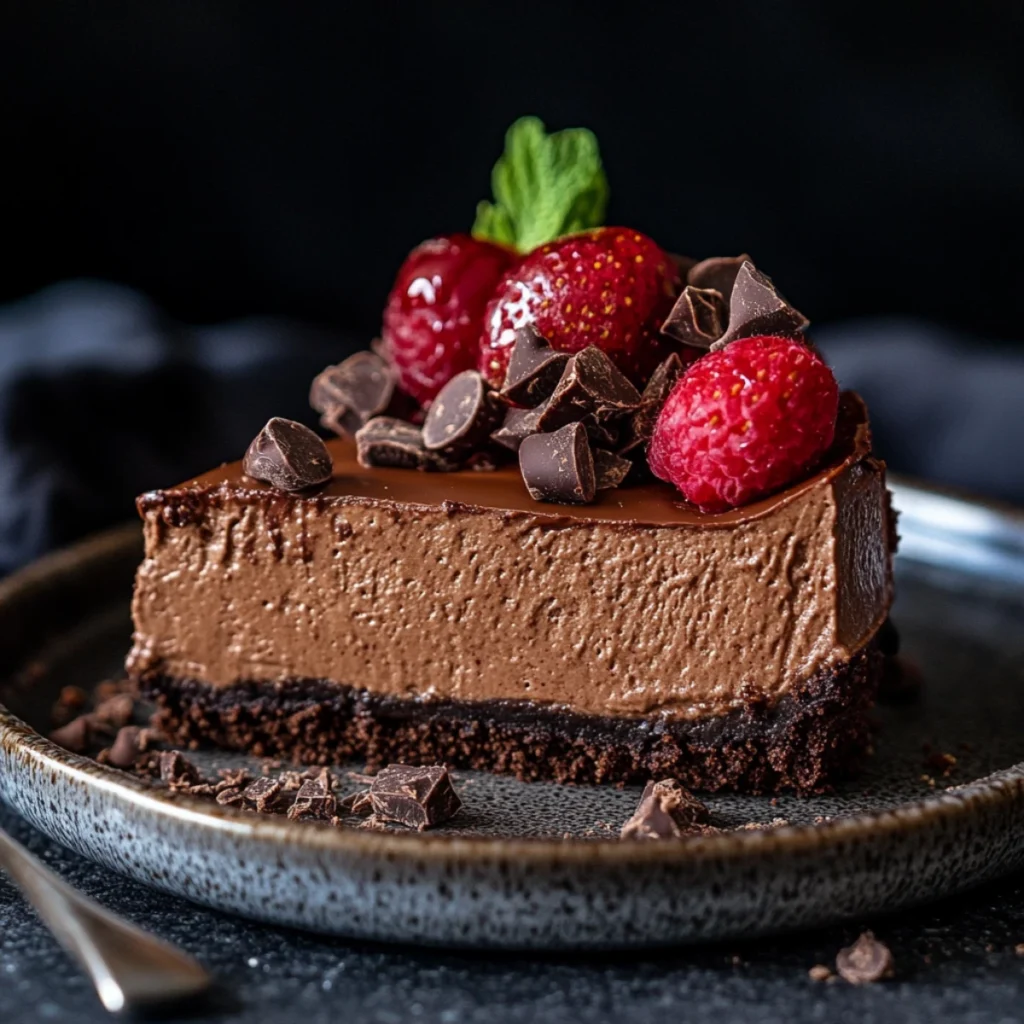 no bake chocolate cheesecake