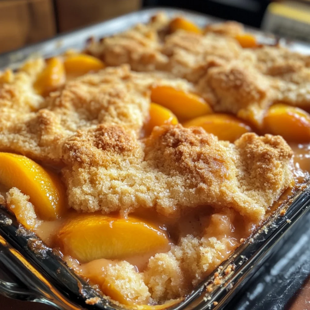 peach cobbler with cake mix