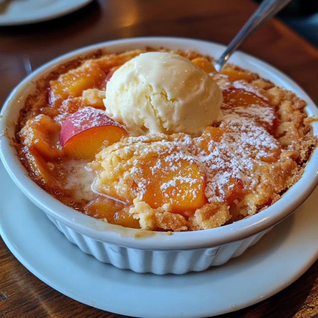 peach cobbler with cake mix