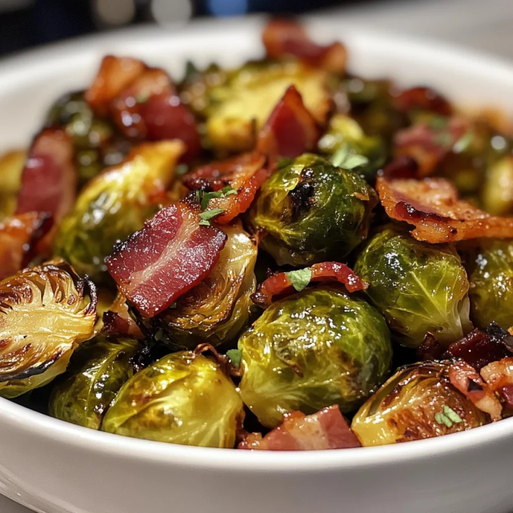 Impress Your Guests with Honey-Glazed Roasted Brussels Sprouts with Bacon