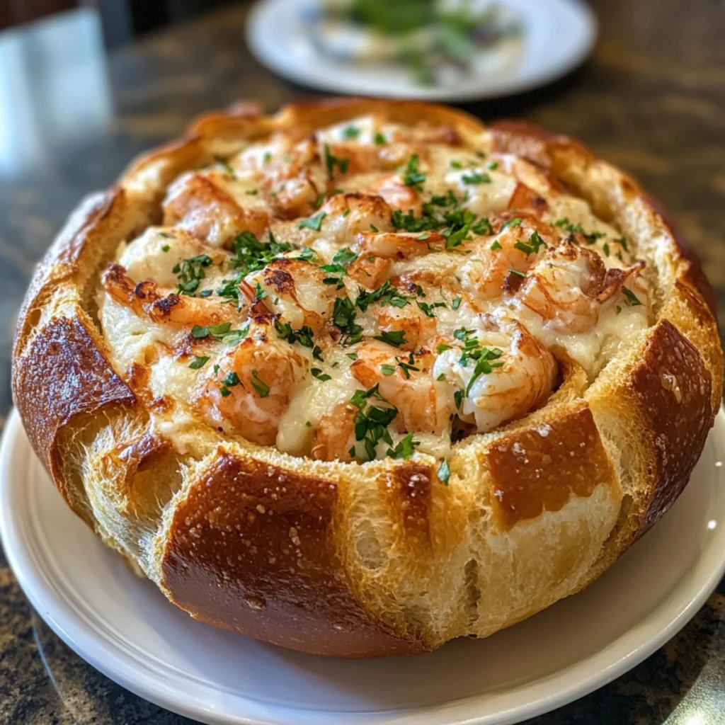 Indulge in a Decadent Stuffed Seafood Bread Bowl: Your New Favorite Dish